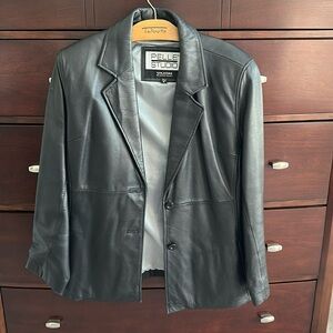 Pele Studio Leather Jacket, Black, Size XL